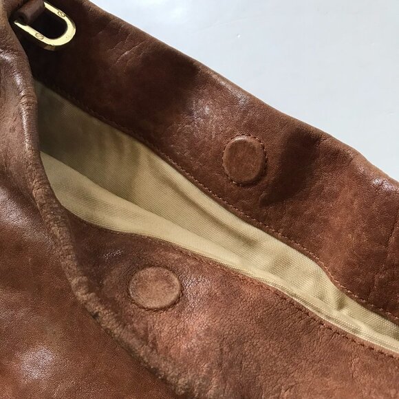 Tory Burch Louisa Leather Messenger Bag Crossbody Purse Womens Brown Leather - Picture 9 of 14